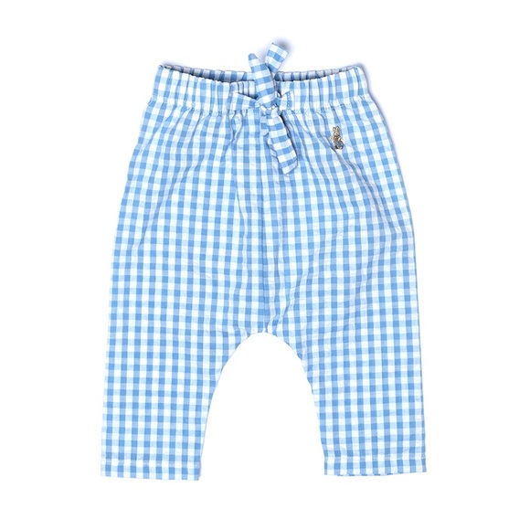 Blue Checkered Pants Sizes: 3, 6, 9, 12 M - Picture 1 of 1